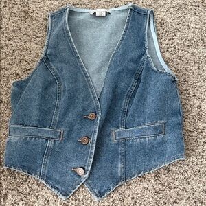 Sincerely Jules Blue Denim Vest